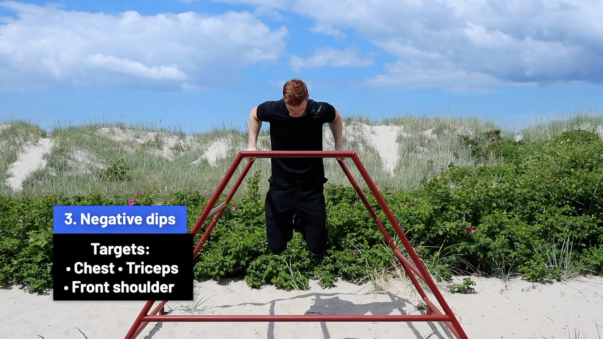 Negative dips Exercise Upper Body Push